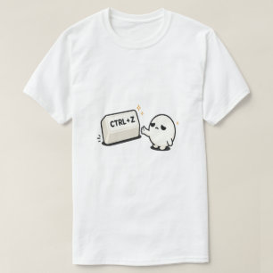 T-shirt Ctrl Z Annuler les Erreurs - Personnage Technologi