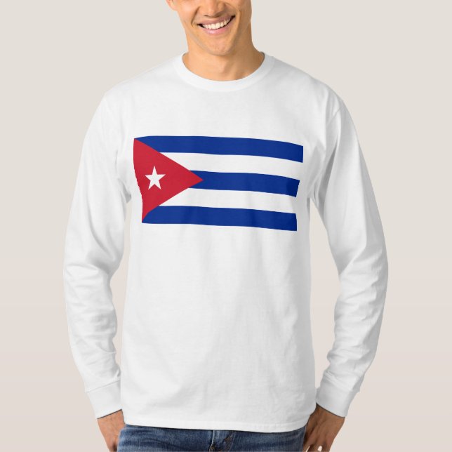 T-shirt CU de drapeau du Cuba (Devant)