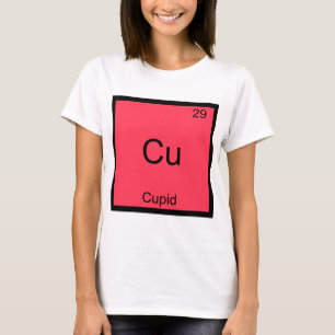 T-shirt Cu - Symbole de l'élément de chimie amusante cup