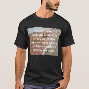 T-shirt cuando abandona a un perro