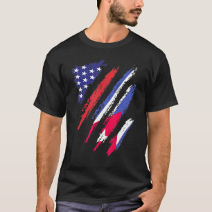 T-shirt Cuba American Grosse Drapeau USA Patriot Heritage