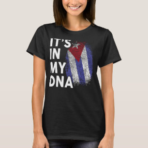 T-shirt Cuba Son ADN Hommes Femmes Drapeau Cubain Héri his