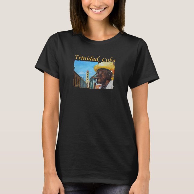 T-shirt Cuba - Trinidad Cubain Cigar Art (Devant)