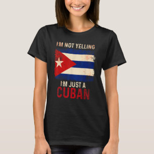 T-shirt Cuba Yelling Cuba Drapeau La Havane