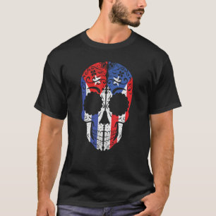 T-shirt Cubain Puerto Rican Sugar Crâne Cuba Porto Rico Fl