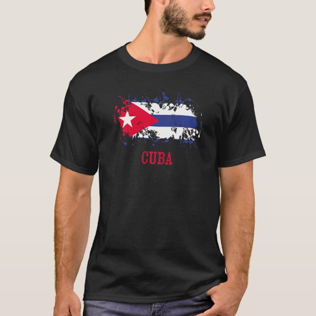 T-shirt Cuban enthusiasts for Cuba and Cuba   (Devant)