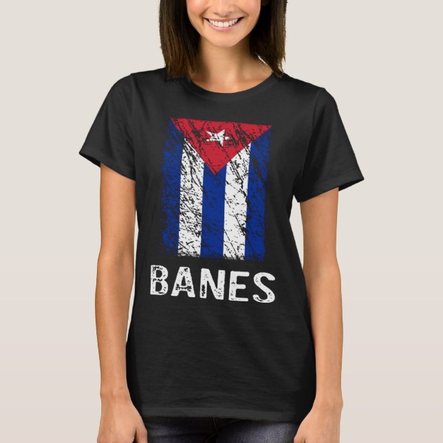 T-shirt Cuban Flag Banes Cuban Pride (Devant)