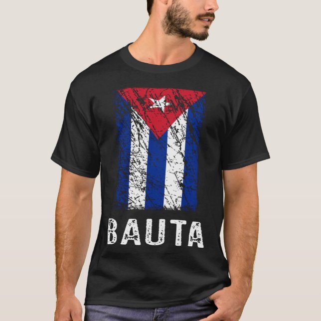 T-shirt Cuban Flag Bauta Cuban Pride (Devant)