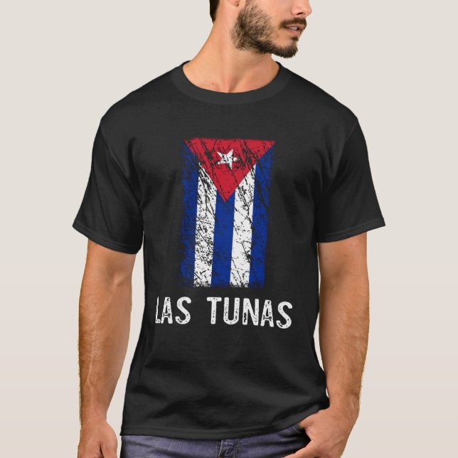 T-shirt Cuban Flag Las Tunas Cuban Pride (Devant)