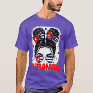 T-shirt Cubanita Cuba Drapeau Fille Mois du patrimoine his