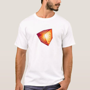 T-shirt Cube 3D cool avec conception de wirl