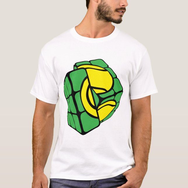 T-shirt cube balle tennis rubi forme (Devant)