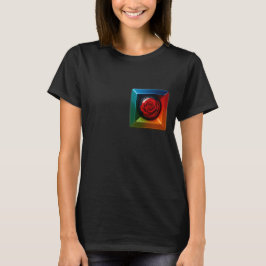 T-shirt Cube de Rose Arc-en-Ciel