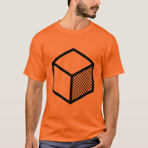 T-shirt Cube - Noir dans la lumière