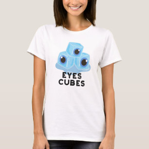 T-shirt Cubes d'yeux amusant jeu de glace