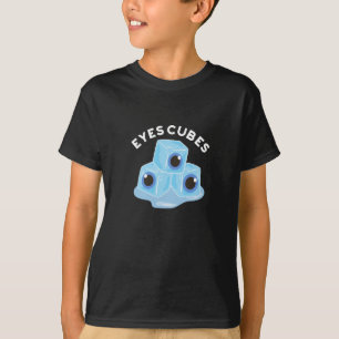 T-shirt Cubes d'yeux amusant pistolet à glace foncé BG
