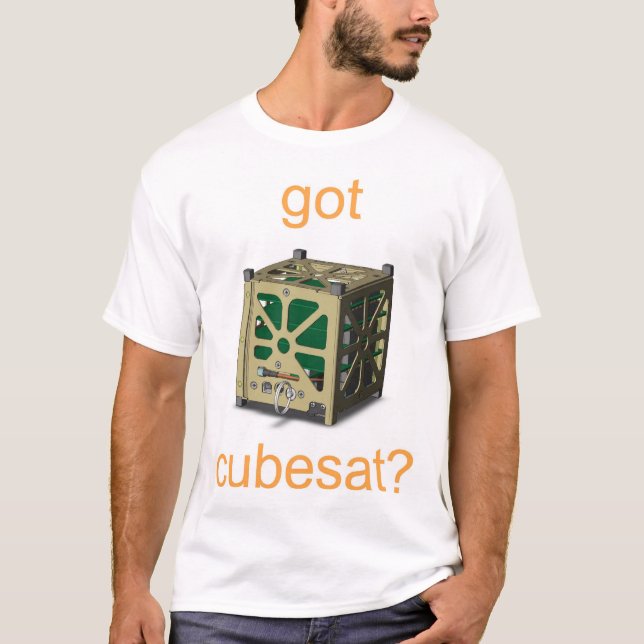 T-shirt cubesat obtenu - avant (Devant)