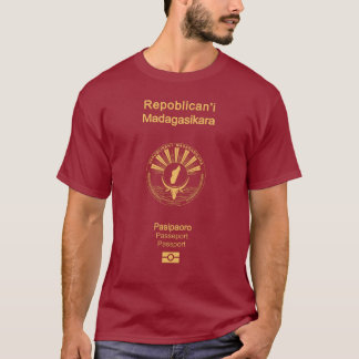 T-shirt Cubierta del pasaporte de Madagascar