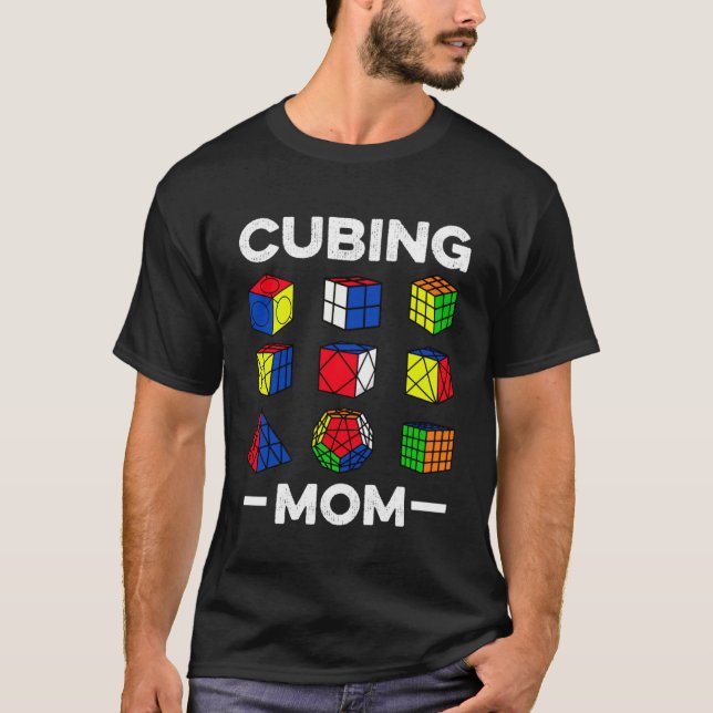 T-shirt Cubing Maman Speedcuing Speedsolution Cuber (Devant)