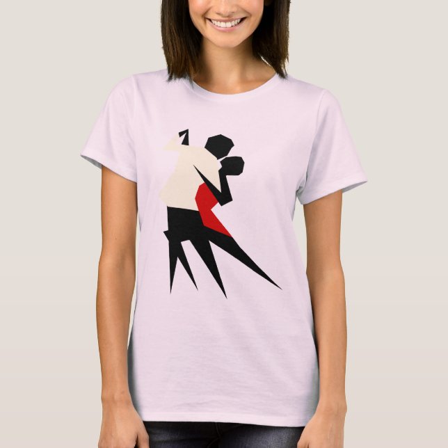 t-shirt cubique couple (Devant)