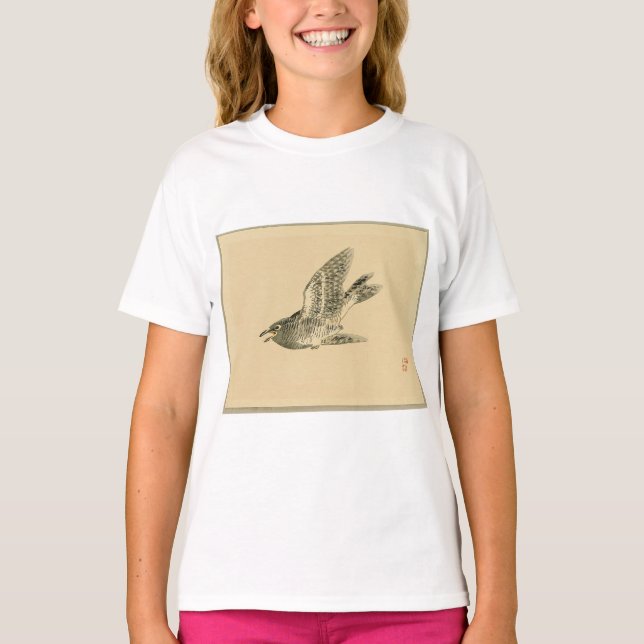 T-shirt Cuckoo (Art japonais) (par Kono Bairei) (Devant)