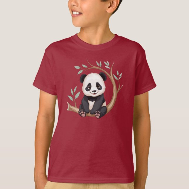 T-shirt Cuddly Baby Panda – Tree Branch Charm Tee (Devant)