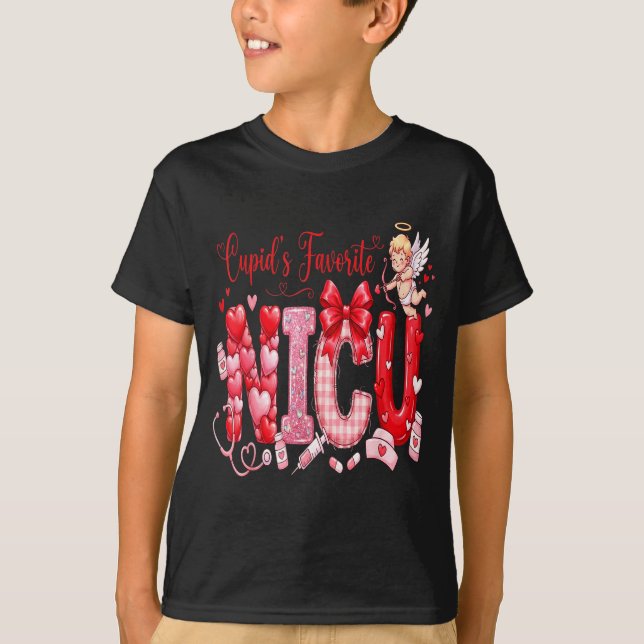 T-shirt Cuds Favorite Nurse Nicu Valentines Day Shirt Nurs (Devant)