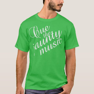 T-shirt Cue Jaunty Music Gentleman Jack White Typographie
