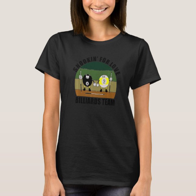 T-shirt Cue Sports Pool Billiards Team Snookinu2019 for Lo (Devant)
