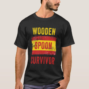 T-shirt Cuillère en Bois Survivant Drapeau Espagne Enfance