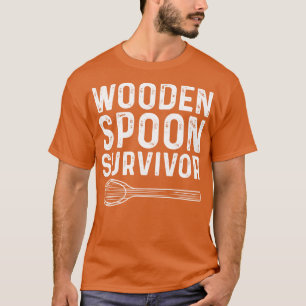 T-shirt Cuillère en bois Survivant Drôle cadeau italien po