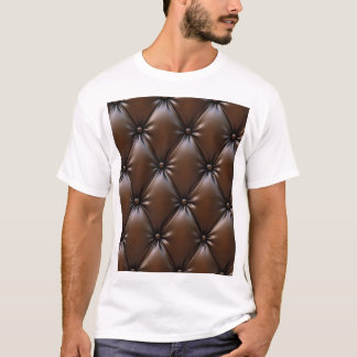 T-shirt Cuir au chocolat : Texture luxueuse d'Upholstery