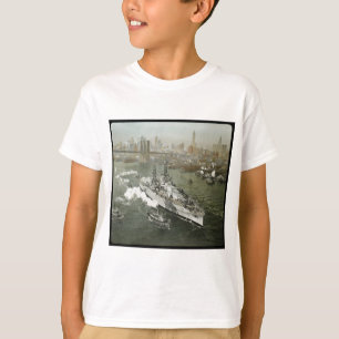 T-shirt Cuirassé de 2ÈME GUERRE MONDIALE sur le cru du