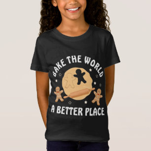 T-Shirt Cuire Le Monde Un Meilleur Endroit De Noël Cookie