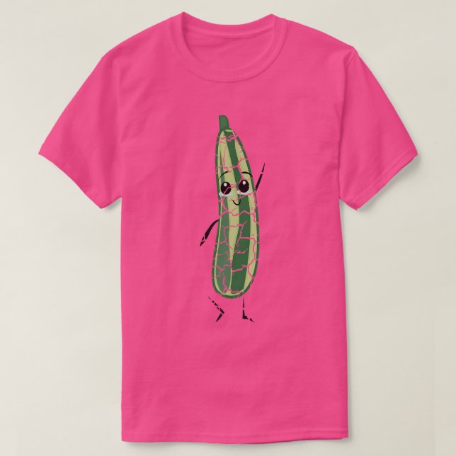 T-shirt Cuisine Alimentaire Concombre de Foie Distressé (Design devant)