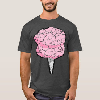 T-shirt Cuisine alimentaire Foodie Coton bonbon désossé