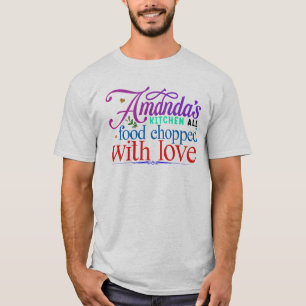 T-shirt Cuisine Amandas toute la nourriture hachée avec am
