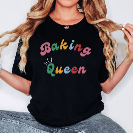 T-shirt Cuisine amusante Rétro Cuisine Queen Royal Femmes