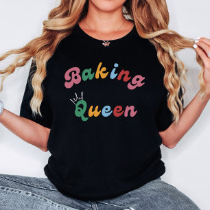 T-shirt Cuisine amusante Rétro Cuisine Queen Royal Femmes