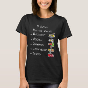 T-shirt Cuisine Artistique Sauce Chemise Pun Culinaire Pou