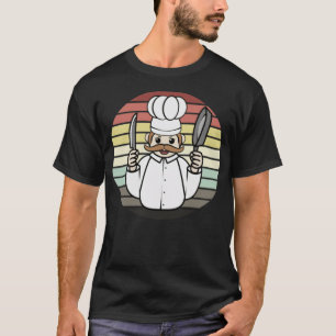T-shirt Cuisine Chef Cuisine et Cuisine Pan Retro fu