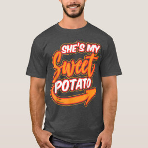 T-shirt Cuisine Couples Pomme De Terre Plats Amoureux Vent
