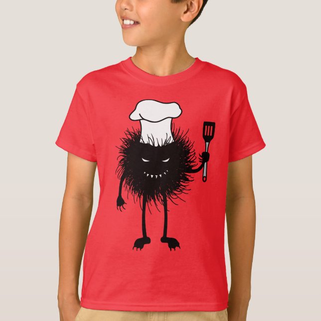 T-shirt Cuisine Créature maléfique Halloween (Devant)