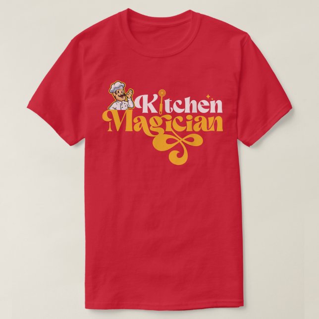 T-shirt Cuisine Cuisine Cuisine Chef Cuisine Magicien (Design devant)