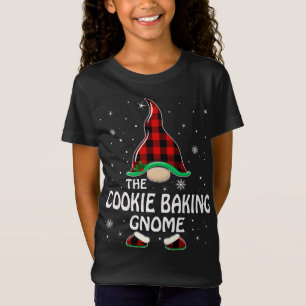 T-Shirt Cuisine de biscuits Gnomo Buffalo Plaid Matching F