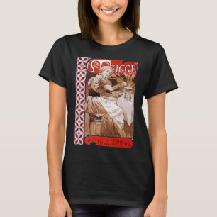 T-shirt Cuisine de femme, Alphonse Mucha