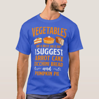 T-shirt Cuisine de gâteau à tarte Légumes végétarien Végét