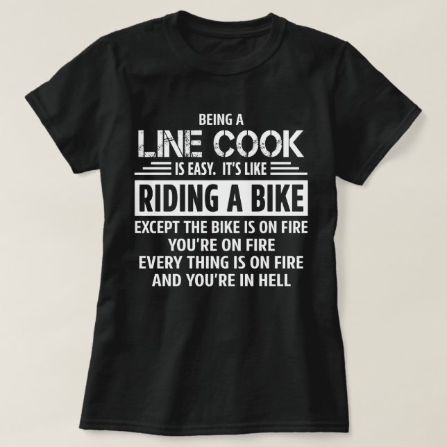 T-shirt Cuisine de ligne (Design devant)