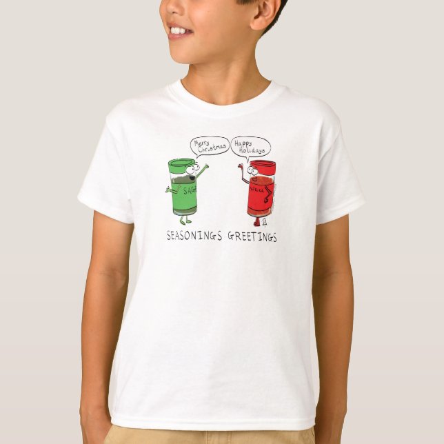 T-shirt Cuisine de Noël Drôle Chef épices (Devant)