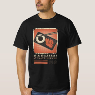 T-shirt Cuisine de Sashimi japonais parfaite   Style Vinta